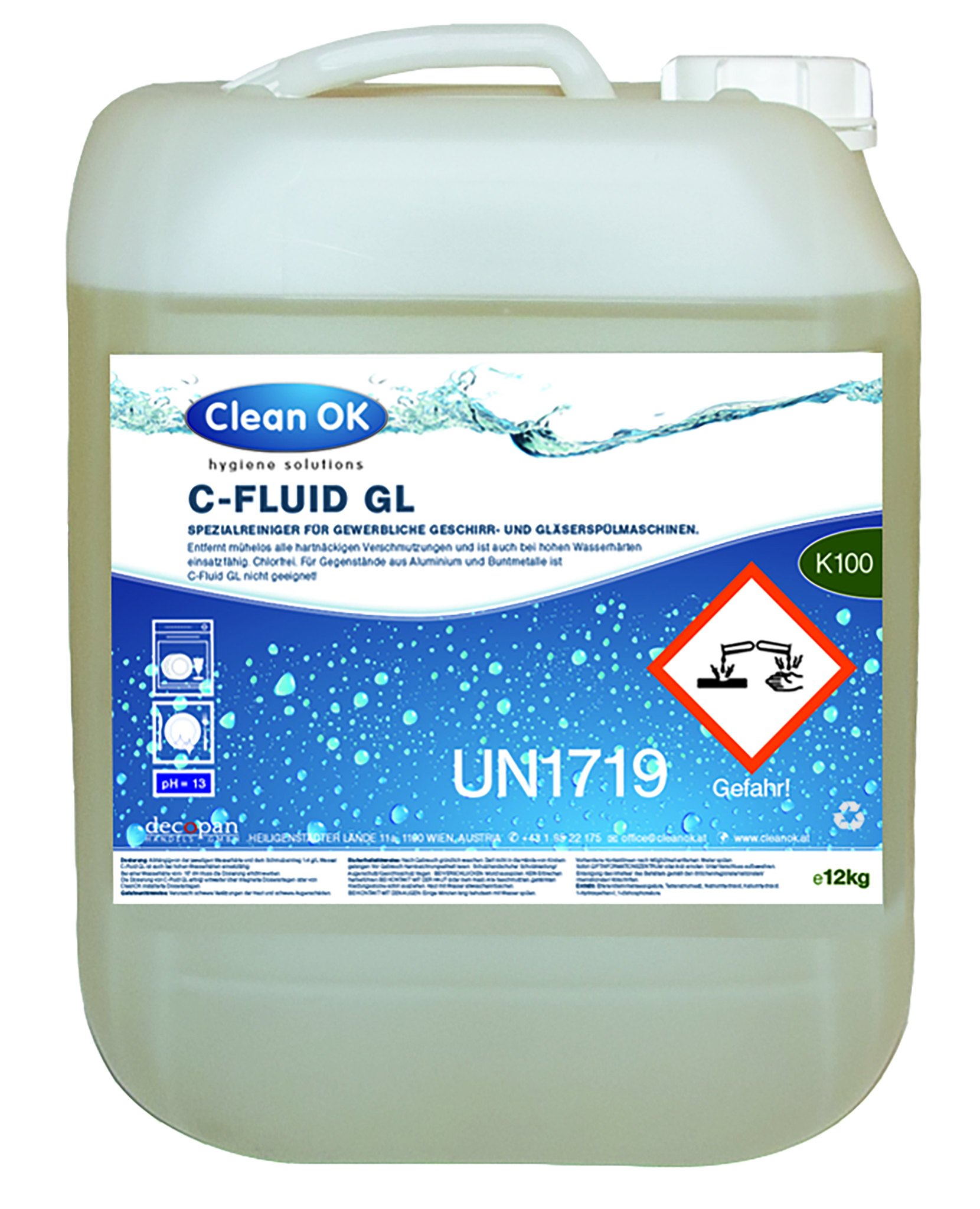 C Fluid GL Gläser & Geschirrreiniger 12 Kg C Fluid GL Gläser & Geschirrreiniger 12 Kg