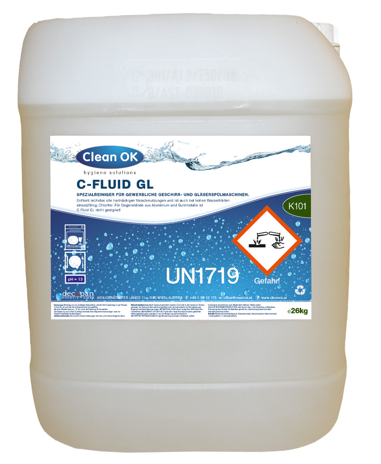 C Fluid GL Gläser & Geschirrreiniger 26 Kg