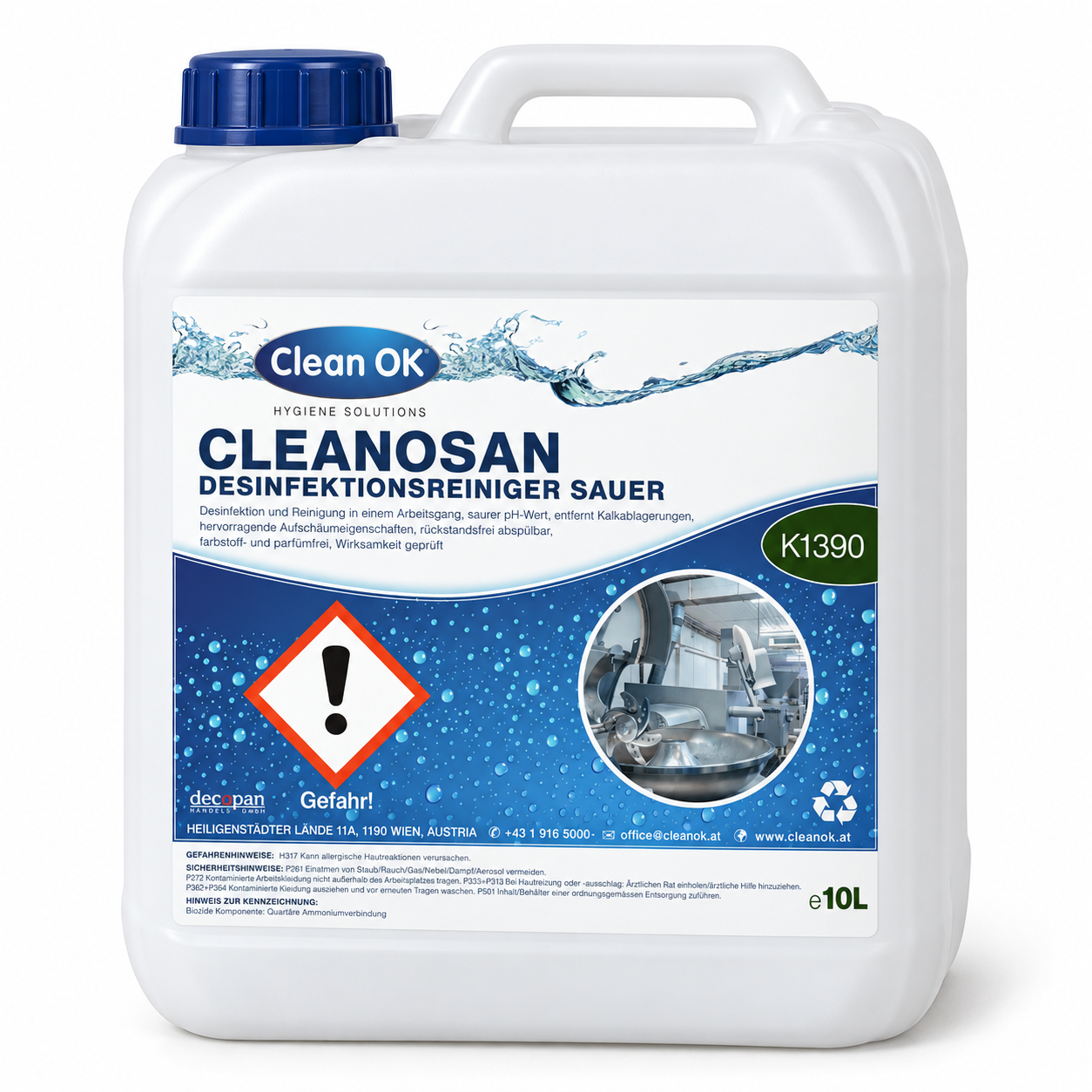 Cleanosan Desinfektionsreiniger Sauer 10 L