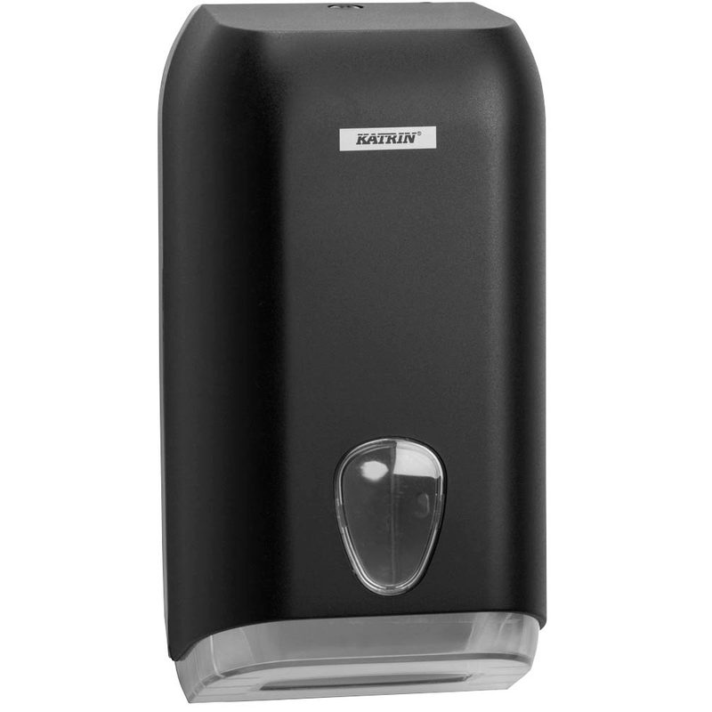 Katrin Einzelblatt Toilettenpapierspender schwarz